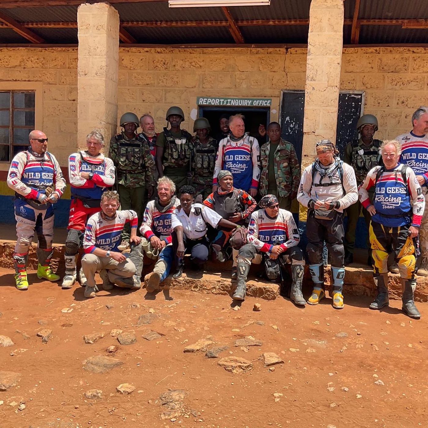 The team at a school in northern Kenya
